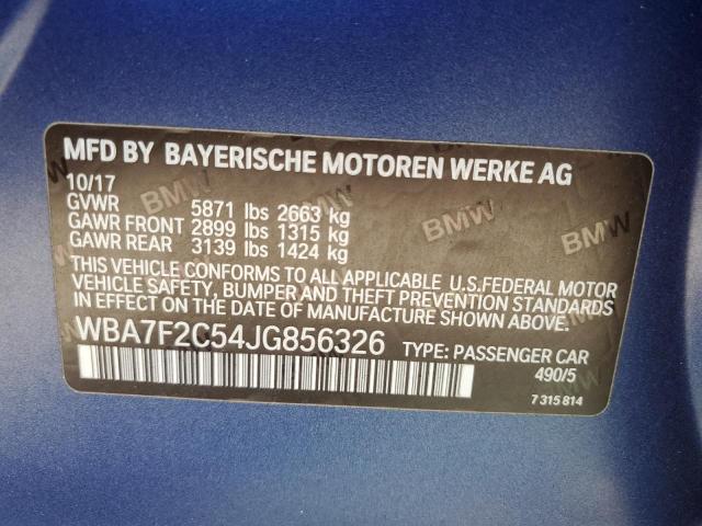 WBA7F2C54JG856326