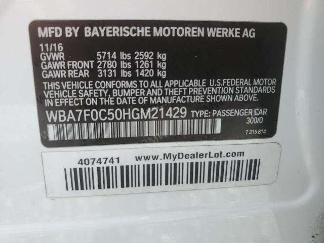 WBA7F0C50HGM21429